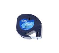 Dymo 91205 (S0721650) cinta plástica negro sobre azul 12mm
