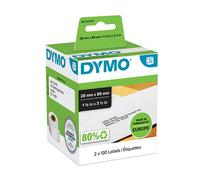 Dymo 99010 (S0722370) etiquetas de dirección 89 x 28mm (2 unidades)
