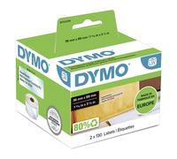 Dymo S0722410 / 99013 Etiquetas transparentes grandes para direcciones (original)