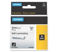 Dymo S0773860 / 1734821 IND Rhino cinta autolaminable negro sobre blanco 24 mm (original)