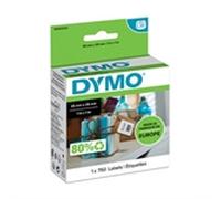 Dymo S0929120 etiqueta cuadrada negro sobre blanco 25 x 25mm