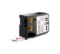 Dymo XTL 1868758 cinta vinilo rojo sobre blanco 24mm