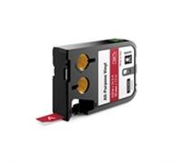 Dymo XTL 1868761 cinta vinilo blanco sobre rojo 12mm