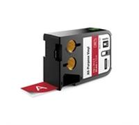 Dymo XTL 1868763 cinta vinilo blanco sobre rojo 24mm