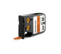Dymo XTL 1868766 cinta de vinilo negro sobre naranja 12mm