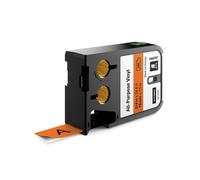 Dymo XTL 1868767 cinta vinilo negro sobre naranja 19mm