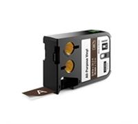 Dymo XTL 1868787 cinta vinilo blanco sobre marrón 19mm