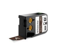 Dymo XTL 1868788 cinta vinilo blanco sobre marrón 24mm