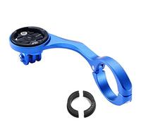 Dymoece - Soporte de Manillar de Bicicleta para Garmin Edge 200, 500, 510, 520, 800, 810, 820, 1000, 1030 y cámara GoPro, Compatible con manillares de 31,8 mm y 25,4 mm, Azul