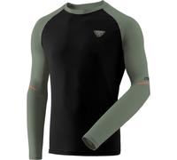 DYNAFIT Alpine Pro L/s Tee - Hombre - Negro / Verde - talla 52/XL- modelo 2025