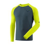 DYNAFIT Alpine Pro M L/s Tee - Hombre - Azul / Amarillo - talla XL- modelo 2025