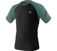 DYNAFIT Alpine Pro S/s Tee - Hombre - Verde / Negro - talla 50/L- modelo 2025