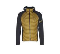 DYNAFIT Chaqueta híbrida para hombre Transalper Hoodie mostaza | L