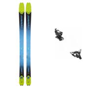 Dynafit - Pack Esquís de travesía Seven Summits Lime Yellow/Black 2023 de Aluminio - Azul Azul 174 cm