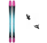 Dynafit - Pack Esquís de travesía Seven Summits W Flamingo/Reef 2023 de Aluminio - Azul Azul 166 cm