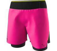 Dynafit - Ropa trail running mujer - Dna Ultra W 2/1 Shorts Pink Glo de Lana - Talla S - Rosa Rosa S