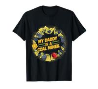 Dynamic Coal Miner Dad - Diseño de acción para niños Camiseta