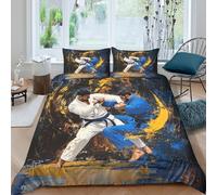 Dynamic Combat Paint Funda Edredon Juego de Ropa de Cama de 3 Piezas Impresión 3D Cierre de Dynamic Combat Paint Funda de Edredón Funda de Almohada a Juego Transpirable for Ancianos （140x200cm）