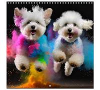 Dynamic Duo - Two Paws, One Leap (Wall Calendar 2026 12" x 24" / 30 x 60 cm (abierto)) CALVENDO 12 Month Wall Calendar