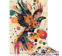 Dynamic Eagle in Flight A Bold Pop Art Display Abstract Eagle Artwork Rompecabezas Imposible,desafío para Adultos Juego Educativo 1000 Piezas Obra De Arte De Juego De para Adultos Y Niños A Partir D