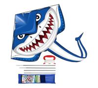 Dynamic Flying Kite - 100x70cm Durable Polyester Material, Beginner Friendly Kite with Comfortable Handle for Kids Parents Boys Girls, Outdoor Fun, Beach Recreation, Family Activity