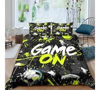 Dynamic Graphic Style Funda de Edredón Microfibra 3 Piezas Impresión 3D Cierre de Dynamic Graphic Estilo Funda Edredon Fundas de Almohada Antibacteriana for niños y niñas Super king（260x220cm）