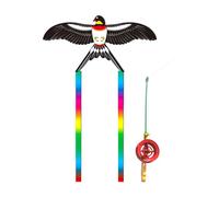 Dynamic Kites - Caña de pescar para niños, playa, juguete volador para vacaciones, al aire libre, patio, actividad familiar, caña de pescar dinámica