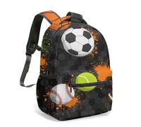Dynamic - Mochila deportiva para baloncesto, béisbol, fútbol, rugby, diseño de salpicaduras, selección de varios tamaños, mochila escolar ligera para niños y adolescentes, 03., L, Casual