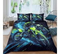 Dynamic Neon Funda Edredon Microfibra Juego de Ropa de Cama de 3 Piezas Impresión 3D Cierre de Dynamic Neon Funda de Edredón Funda de Almohada a Juego Suave for Adolescentes Double（200x200cm）