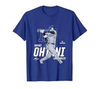 Dynamic Pose Shohei Ohtani Los Angeles Baseball MLBPA Camiseta, Hombre, Azul Real, 3XL