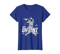 Dynamic Pose Shohei Ohtani Los Angeles Baseball MLBPA Camiseta, Mujer, Azul Real, S