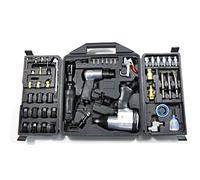 Dynamic Power Kit de herramientas de aire de 50 piezas. 1-1/2 pulgadas de impacto, 1-3/8 pulgadas de trinquete, martillo 5 de aire con chisels, y otras herramientas geniales. D-W3-50 K