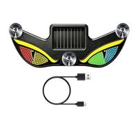 Dynamic Solar Eye LED Warning Light - USB Rechargeable Decorative Car, Rear Window Lamp, Shape Safety Light | For Motorcycle Windshield Holiday Birthday Party SUV Front Use, Solar Lights, Car Window