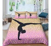 Dynamic Sport Art Funda Edredon Microfibra 3 Piezas Compuesto Impresión 3D Cierre de Dynamic Sport Arte Funda de Edredón Funda de Almohada a Juego Lavables for Ancianos Super King（260x220cm）