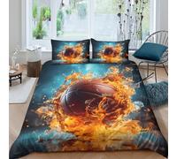 Dynamic Sports Funda de Edredón Microfibra 3 Piezas Impresión 3D Cierre de Cremallera Oculta Dynamic Sports Funda Edredon Fundas de Almohada Antibacteriana Lavables for jóvenes Super king（260x220cm）