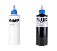 Dynamic Tinta Triple Black, + Triple White 240ml, Made in USA Set de 2 unidades