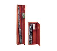 dynamic24 - Armario de pared para baño (acero, 56 x 49 x 20 cm), color naranja