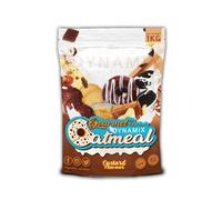 DYNAMIX Harina de Avena Instantánea 1 kg | Sabor NATILLAS | Alto en Fibra, Bajo en Azúcar, Efecto Saciante, Disminuye el Colesterol | Ideal para Batidos y Recetas | Oatmeal