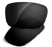 Dynamix Lentes de repuesto polarizadas para Oakley Fives Squared, fáciles de instalar, se ajustan perfectamente, color negro sólido