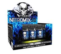 DYNAMIX NUTRITION Nitromix 5.0 Pre-Entreno Pack 20 Viales x 60 ml Aumenta la Energía Sabor Lima Limón