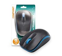 Dynamode inalámbrico 1600DPI ratón Compoint Ambidiestro ratón óptico con Nano USB Adaptador Negro Blue/Black