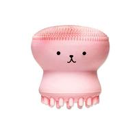 Dynamovolition Lovely Cute Animal Small Octopus Shape Silicona Cepillo de limpieza facial Exfoliante de limpieza de poros profundos Cepillo de lavado de cara