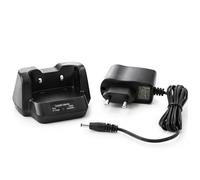 Dynascan 1D Cargador de Sobremesa Completo de 5V - Estación de Carga con Adaptador de Corriente y Base para Batería de Walkie-Talkie