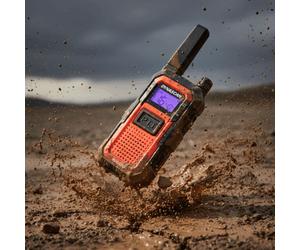 Dynascan Dynascan Rugged Talkie Walkie PMR446 IP67 Walkie talkie PMR446 resistente para uso profesional con protección IP67, batería de larga duración y