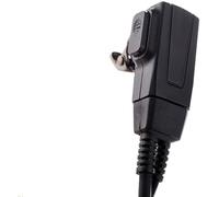 Dynascan Micro-Auricular con Tubo Acústico Transparente para Walkie-Talkie F-15 y Rugged - Pinganillo de Seguridad con Conector Jack 2,5mm