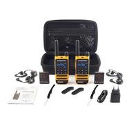 Dynascan Dynascan P19 Pareja de walkies PMR-446 con estuche. Alcance de hasta 10 km, manos libres, resistente y fácil de usar ¡Para una comunicación sin