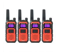 Dynascan Pack 4 Walkie Talkies Dynascan Rugged PMR446 Kit de cuatro radios PMR446 resistentes, diseñadas para uso profesional, con certificación IP67, gran