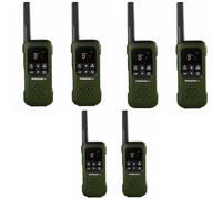 Dynascan Pack 6 Dynascan F-15 Pack de 6 walkie talkies sin licencia, resistentes e impermeables. Ideales para uso en exteriores