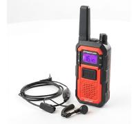 Dynascan Pack de walkie-talkie Dynascan Rugged + auricular Dynascan F-15 Kit de comunicación PMR446 con walkie-talkie certificado IP67, equipado con funciones