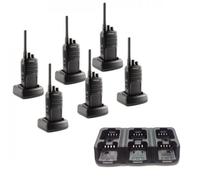 Dynascan Pack sexteto Dynascan EU-85 + 1 cargador múltiple Pack de 6 walkies Dynscan EU-85 más 1 cargador de 6 posiciones
